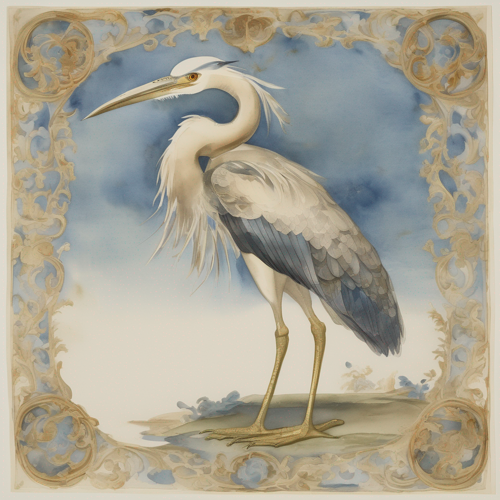 The Cartographer's Heron Vigil