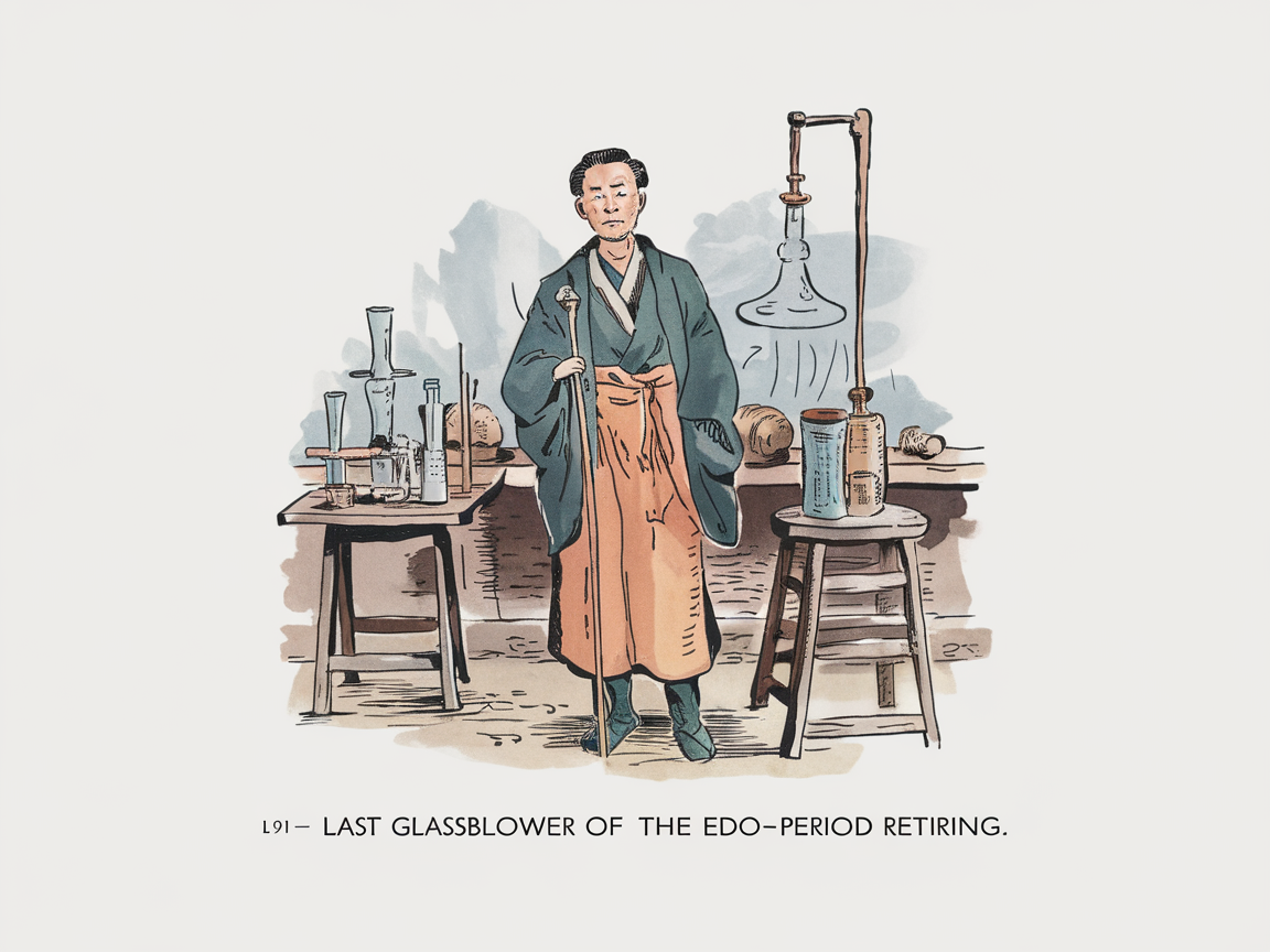 Last Glassblower Of The Edo-period, Retiring