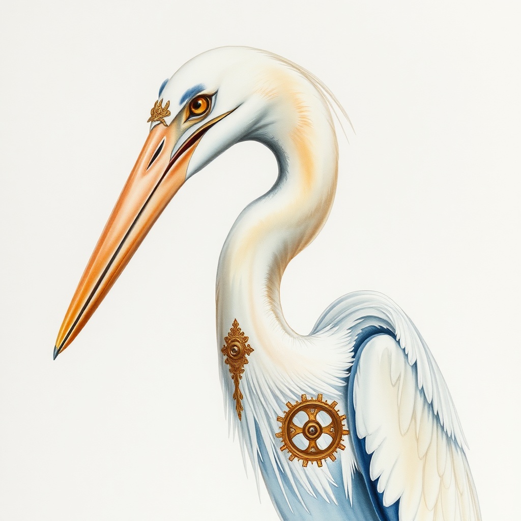The Heron Learns Genuflection