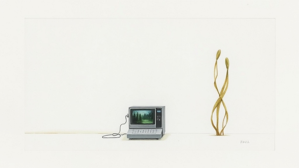 Still Life Of Microfilm-reader And Kelp-forest, Arranged Like A Memory