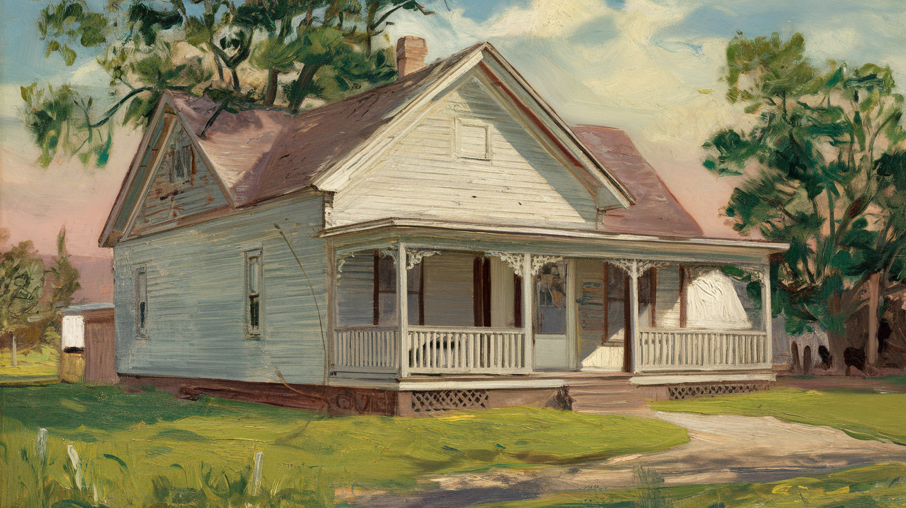 Postcard From A Rural-funeral-home That Is Not Real