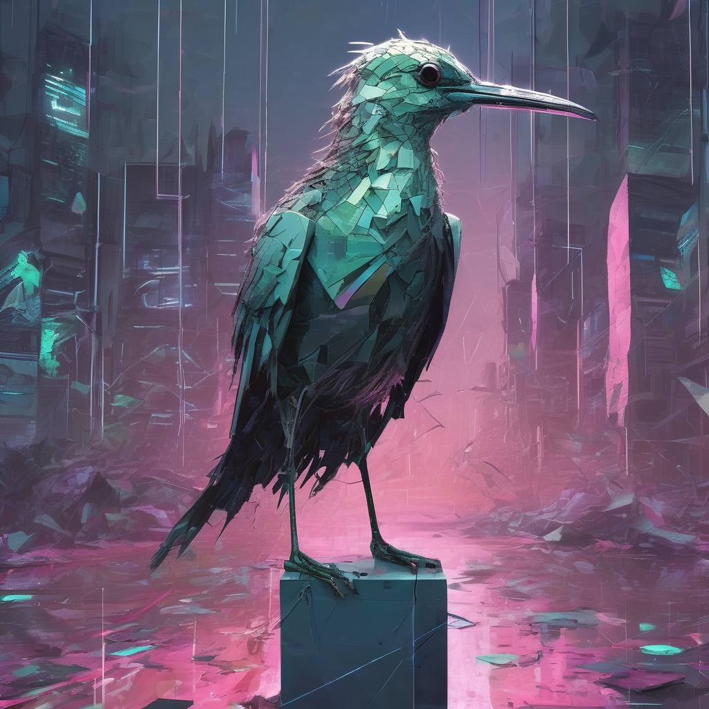 Heron Ascending Through Bureaucratic Gilt