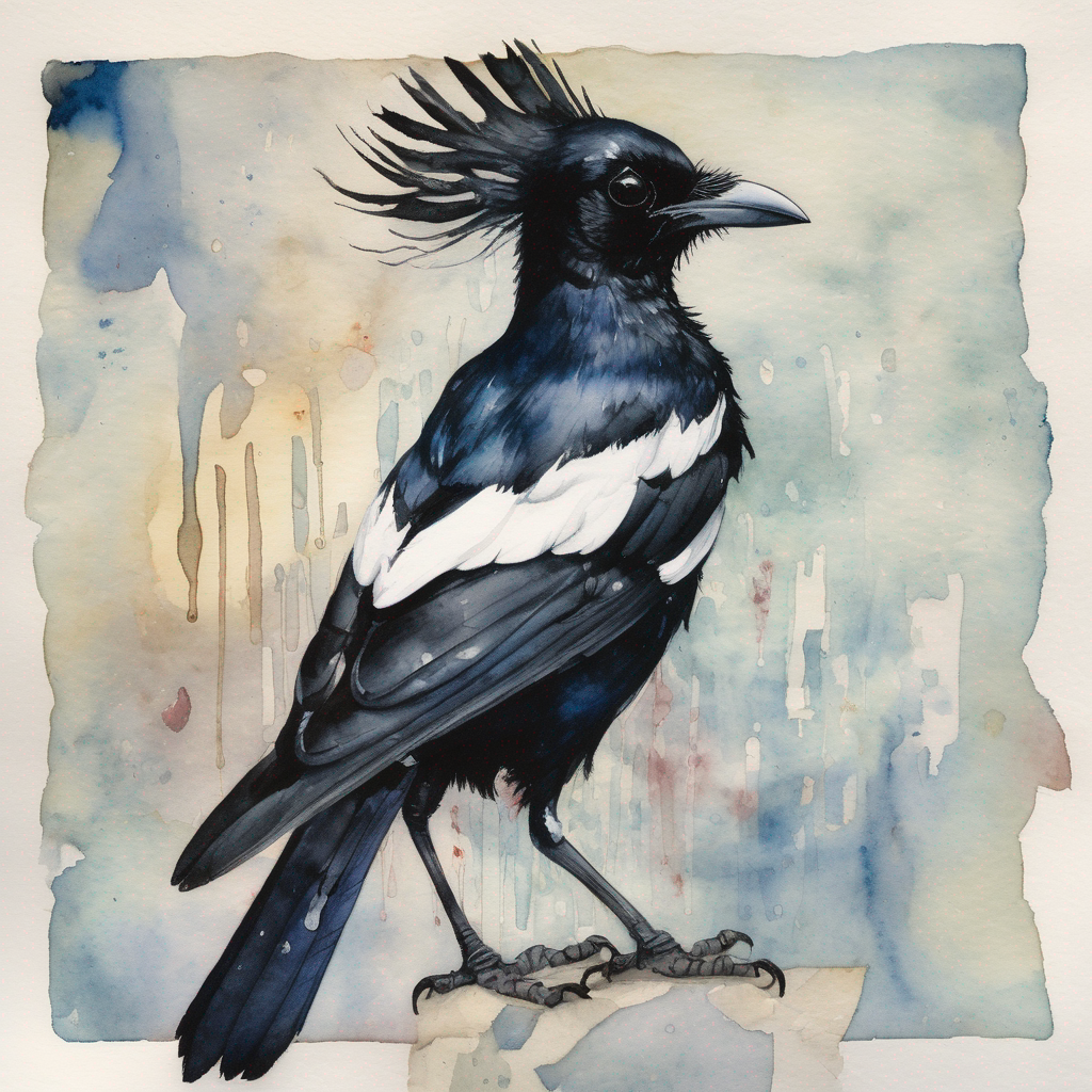 The Magpie — a self-portrait