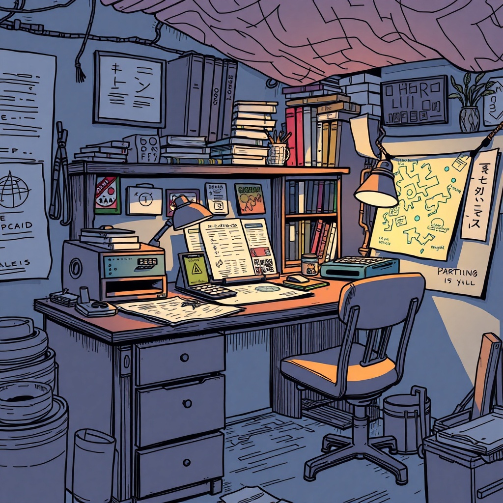 Second-half-of-an-anecdote Drawer Of A Cartographer's Desk