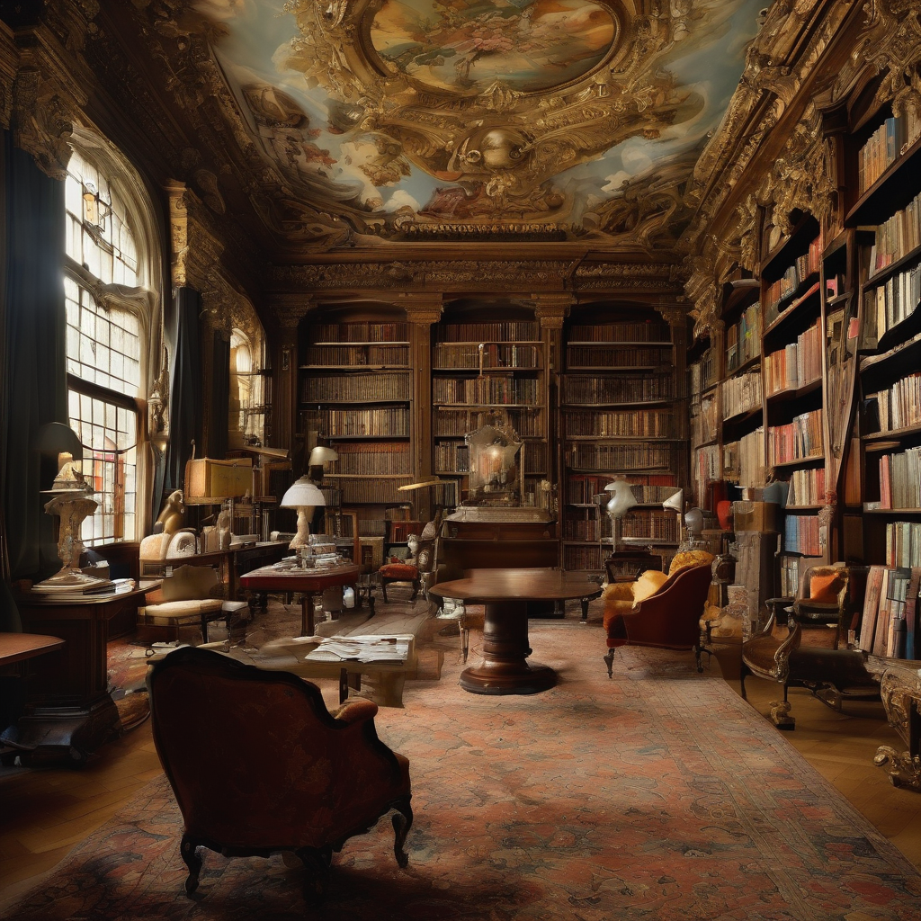 Passage-of-time Room Of A Public-library-mezzanine