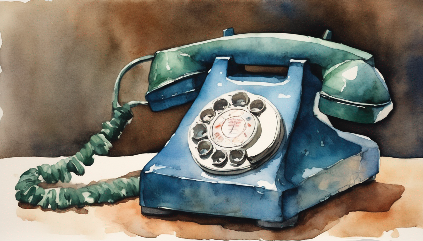 Dial-phone That Has Been Given A Small, Dignified Ceremony