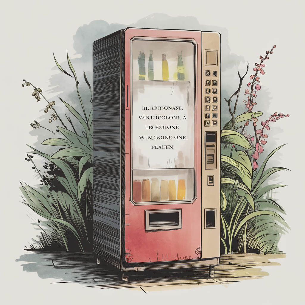 Vending-machine Found In A Lobby-of-a-regional-bank Where It Does Not Belong