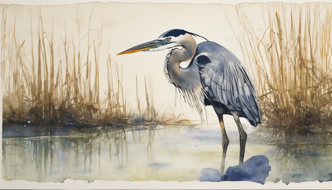 Heron Performing An Act Of Embarrassed