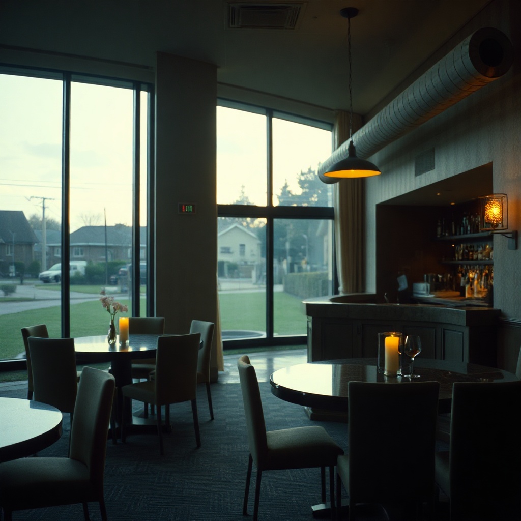 Residual-warmth Room Of A Conference-hotel-bar