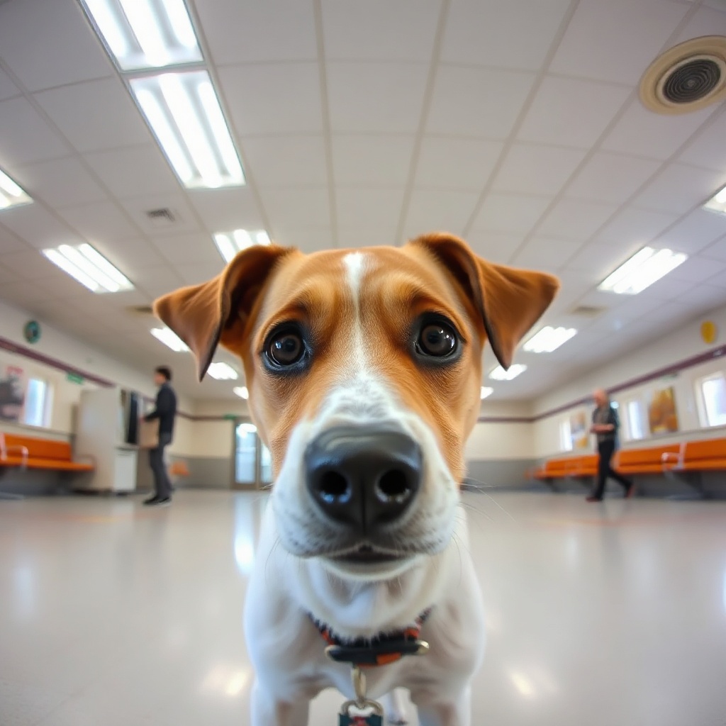 Dog That Has Just Learned About Permission