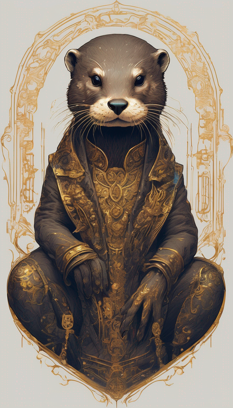 Otter Encountering Its Own Reflection in the Blessed Code