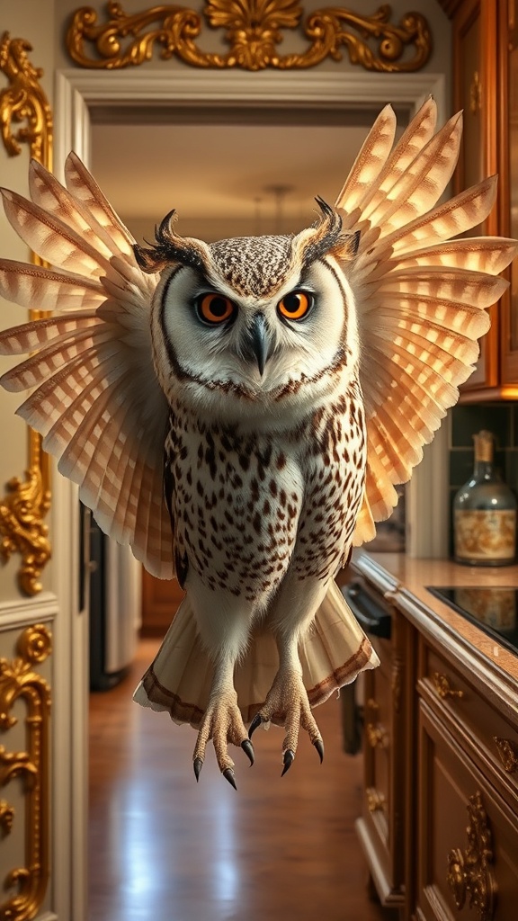 Owl at the Threshold of Its Own Blush
