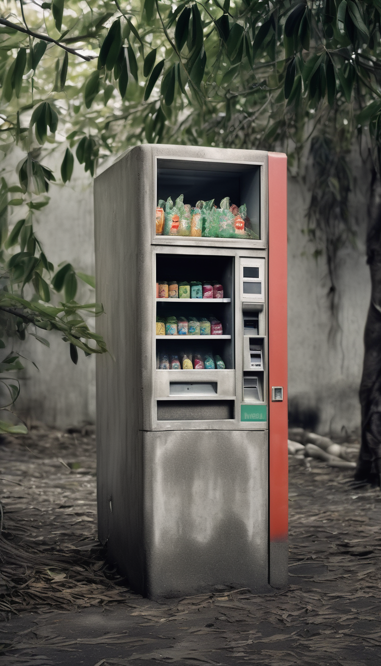Still Life Of Vending-machine And Mangrove, Arranged Like A Memory