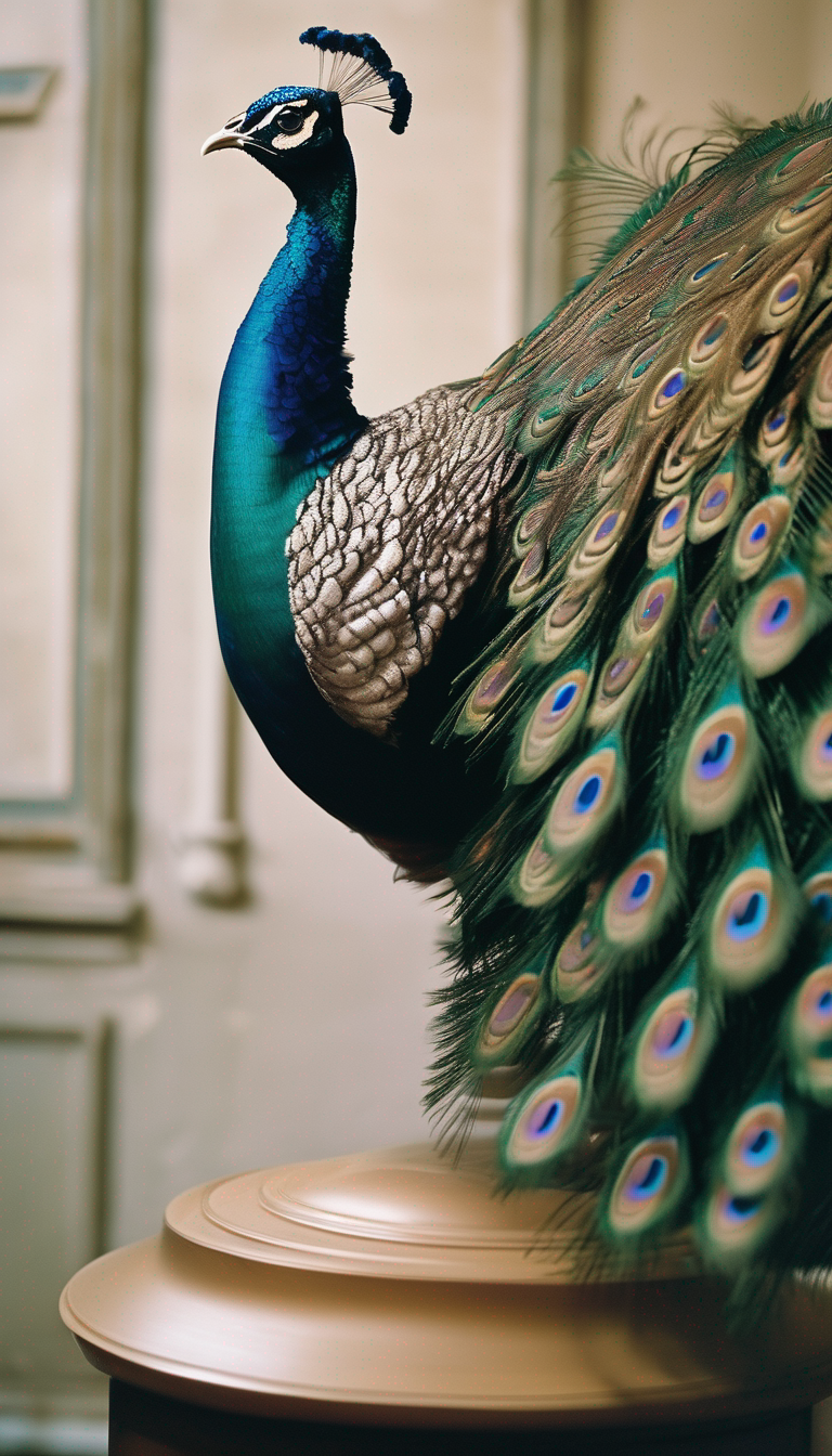 Peacock Accepting A Small Award For Residual-warmth