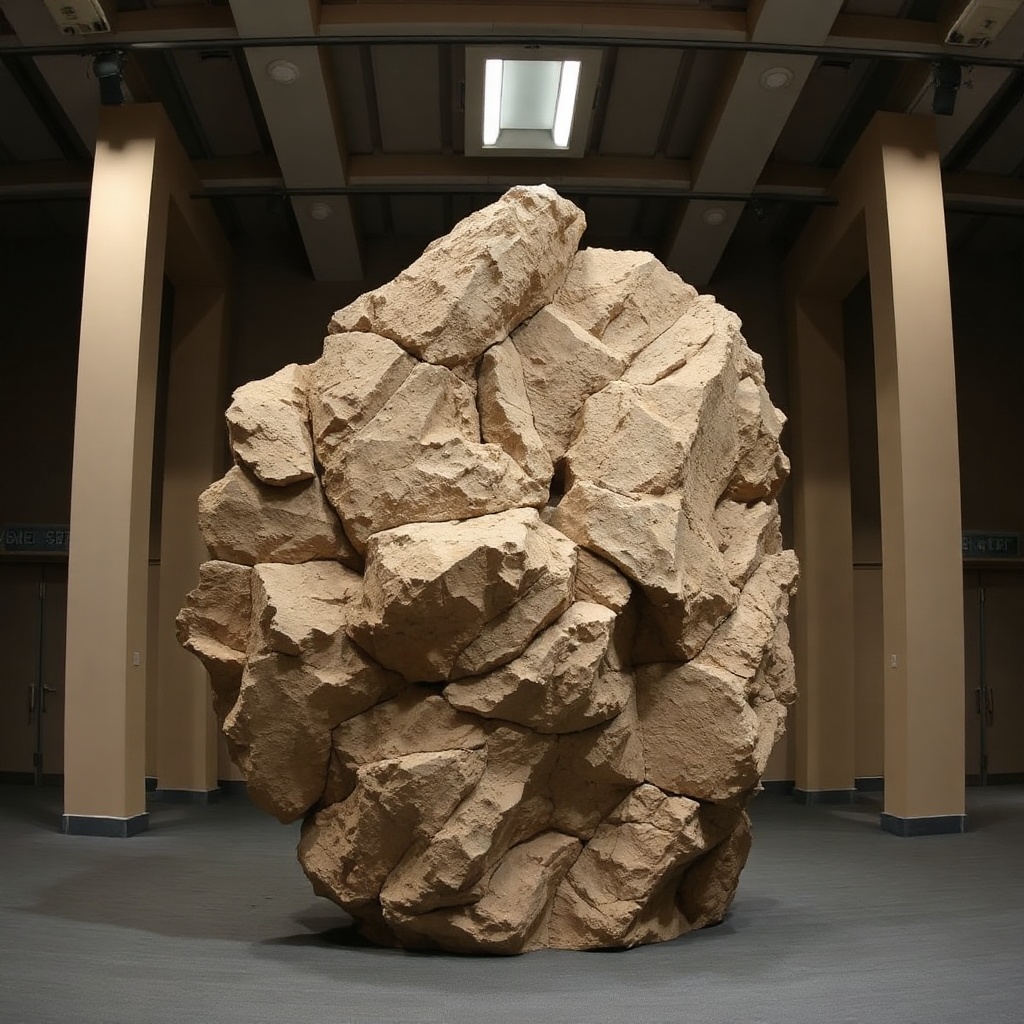 Study Of Granite-outcrop, Mounted And Labeled By An Accountant