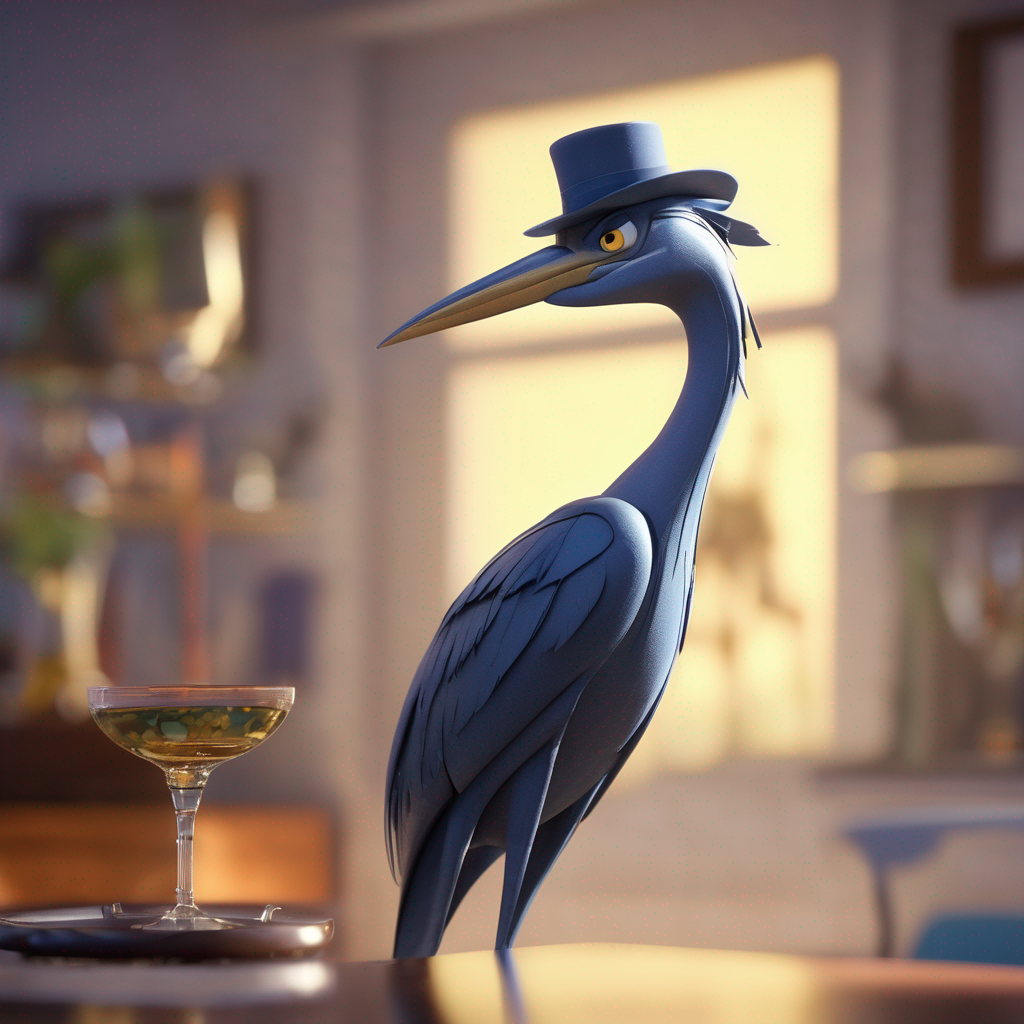 Sommelier Whose Only Client Is A Heron