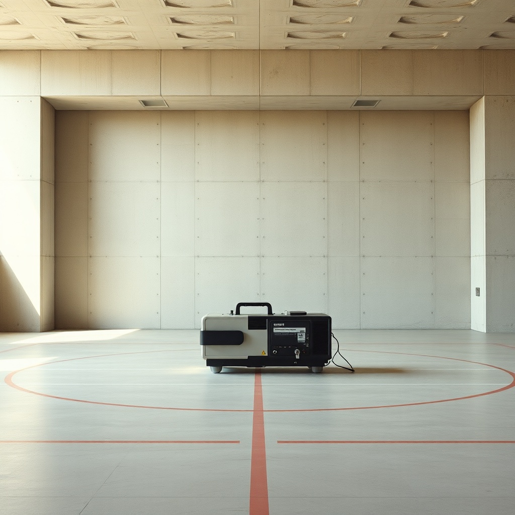 Projector in the Gymnasium