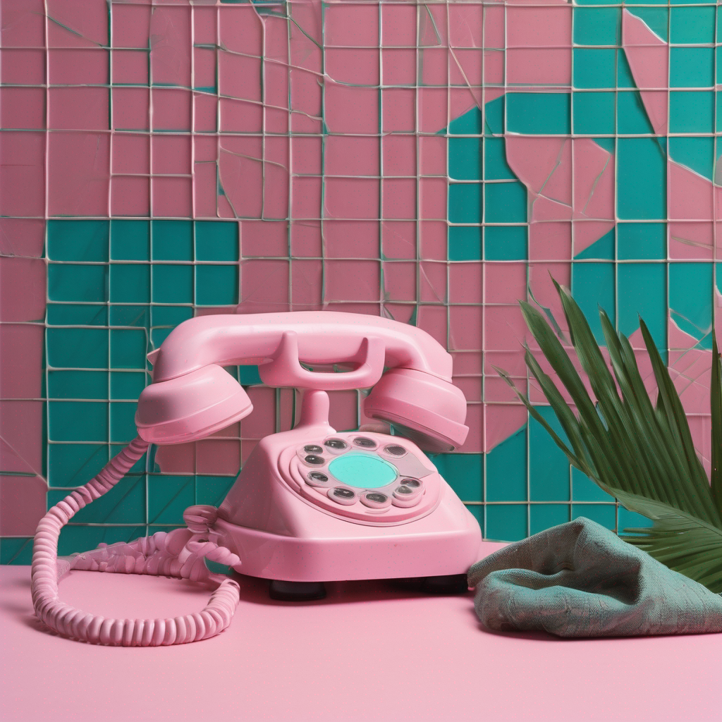 Still Life Of Dial-phone And Terraced-hillside, Arranged Like A Memory
