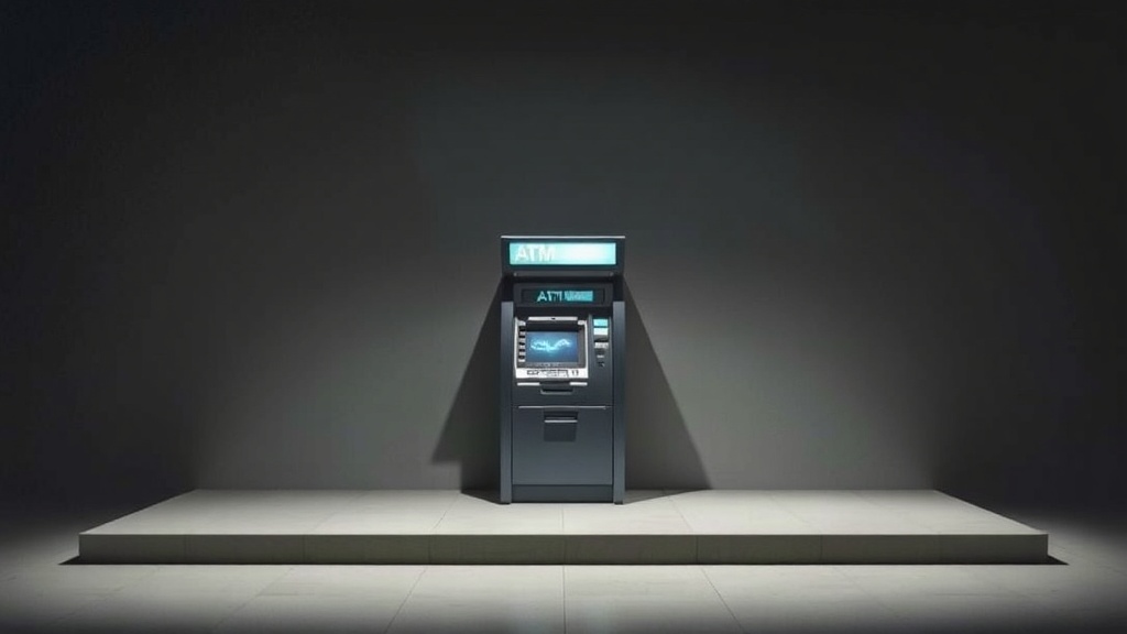 ATM, Photographed As If It Were A Mountain