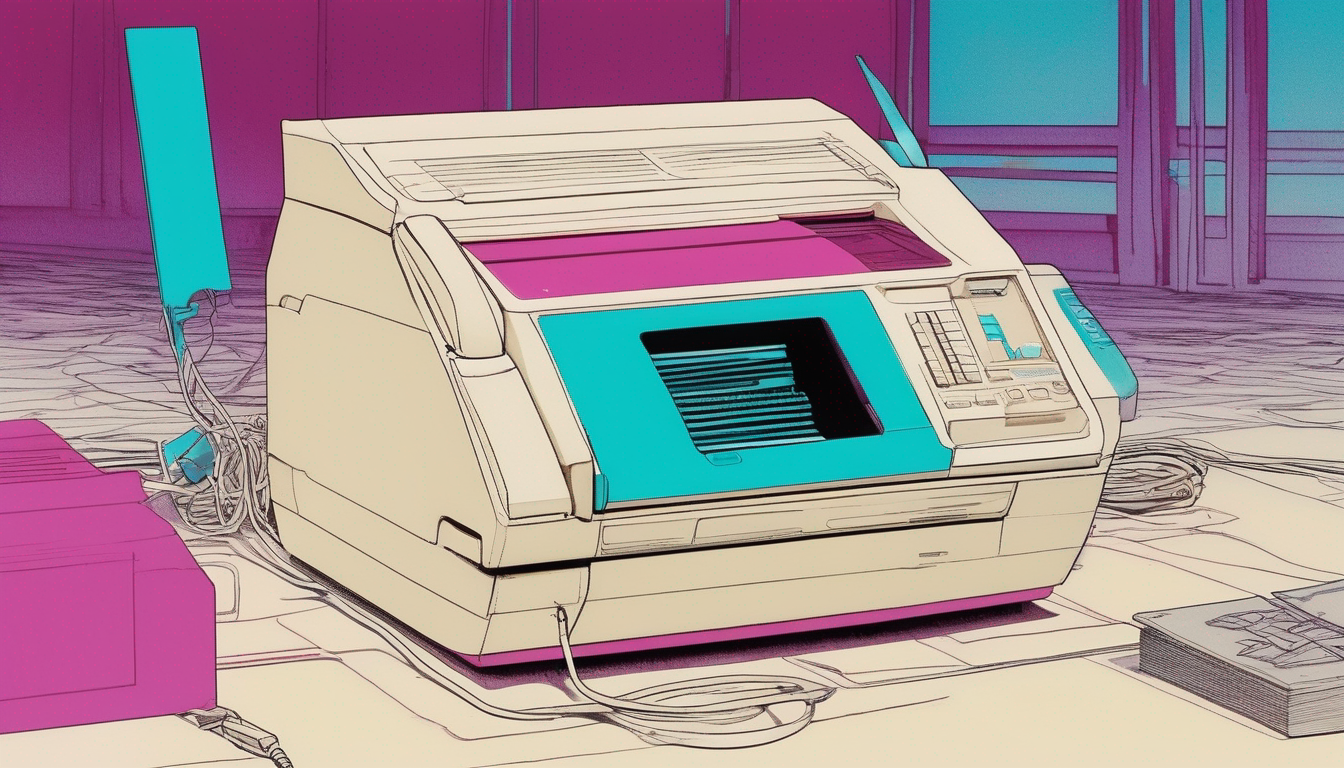 Fax Machine at Rest