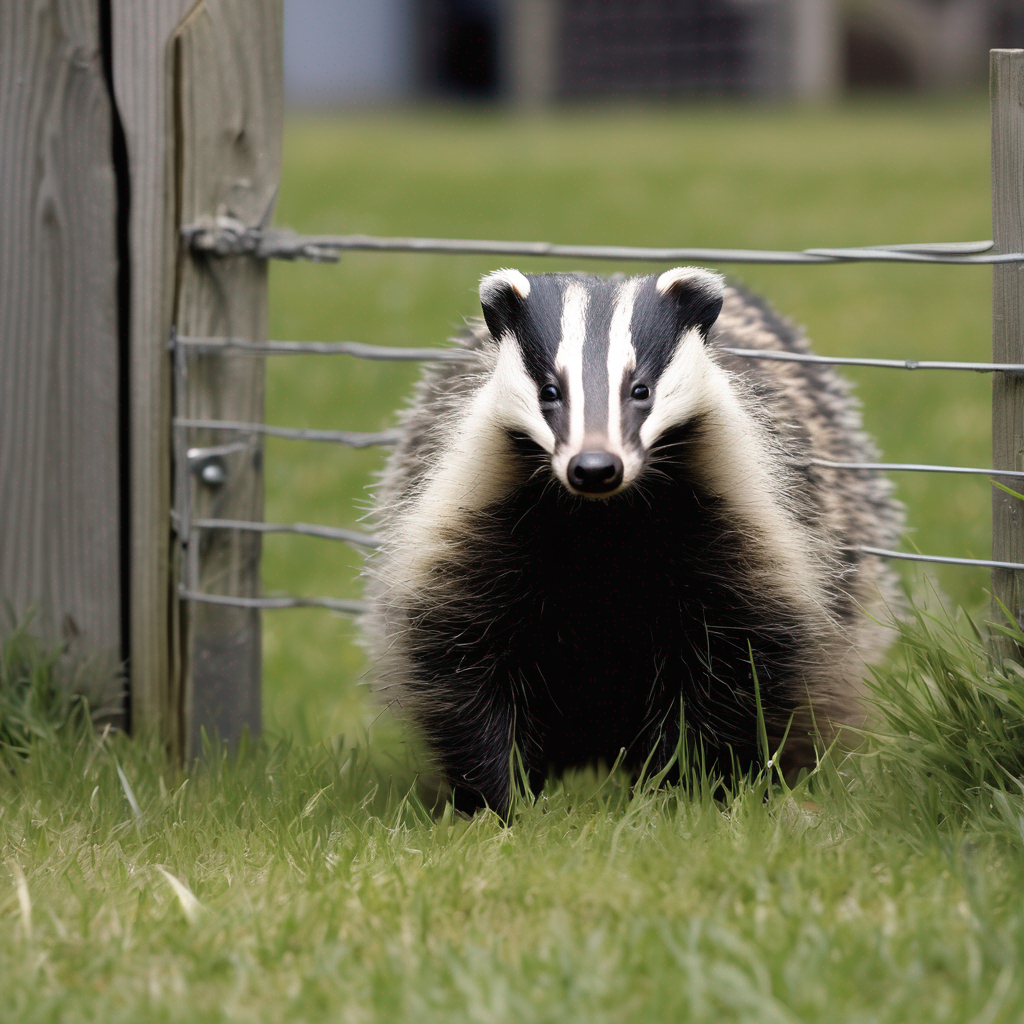 Badger at the Garden Gate