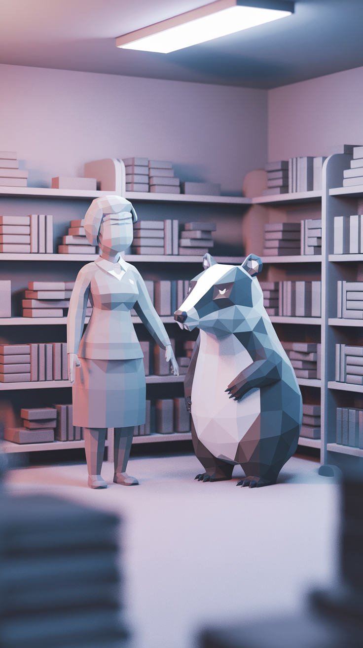Librarian Whose Only Client Is A Badger