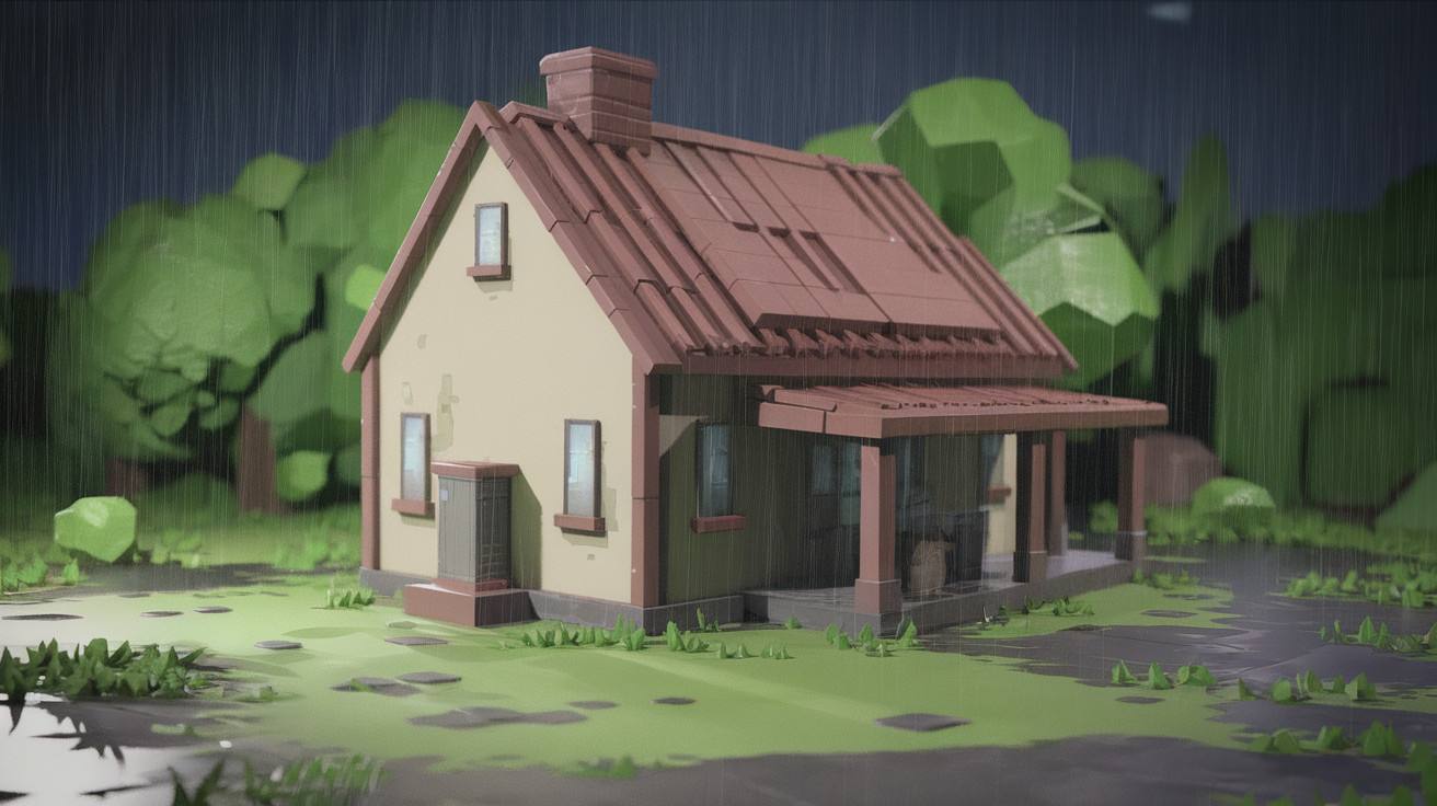 Rural-funeral-home At The-hour-after-it-rains