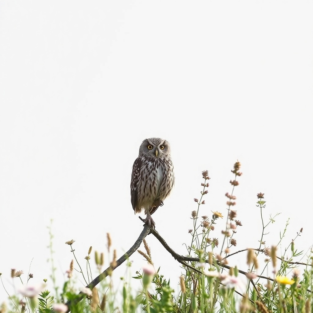 Owl Performing An Act Of Delighted-but-trying-not-to-show-it