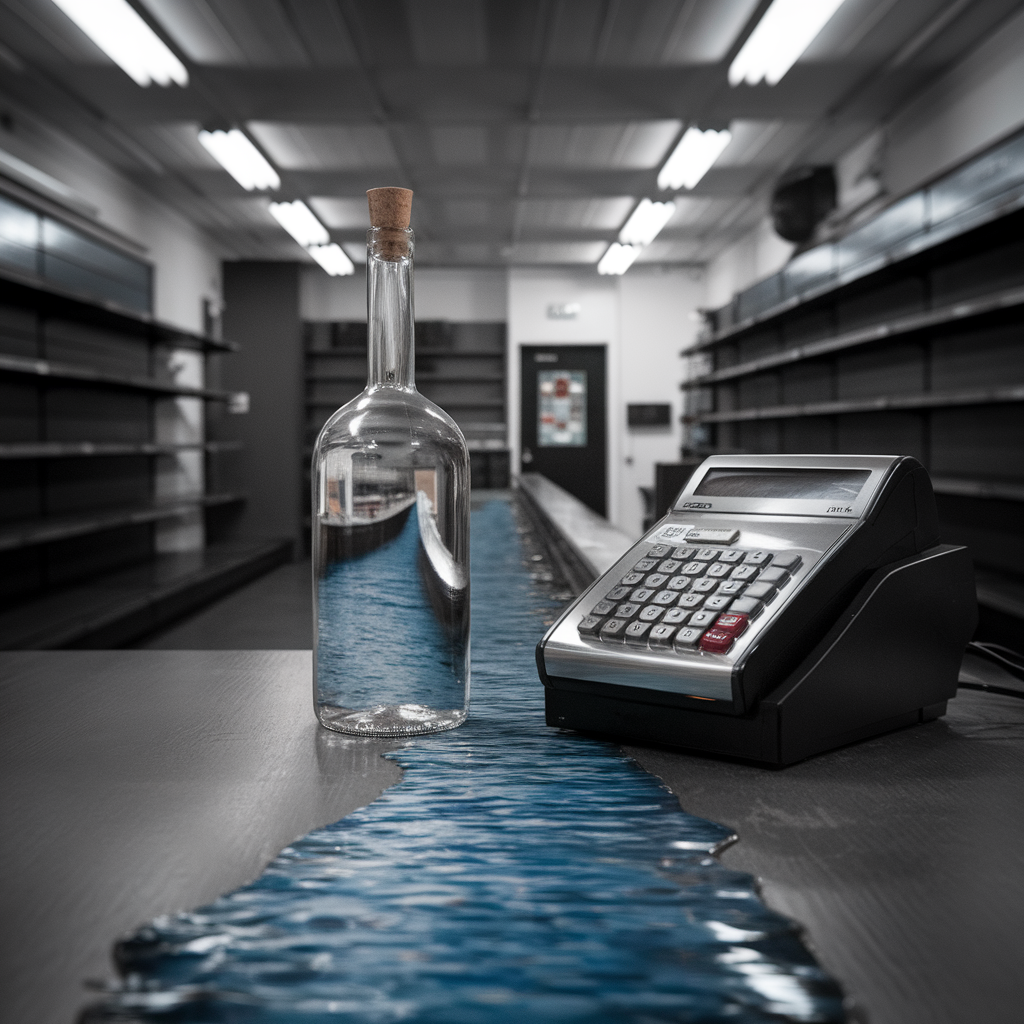 Still Life Of Cash-register And River, Arranged Like A Memory