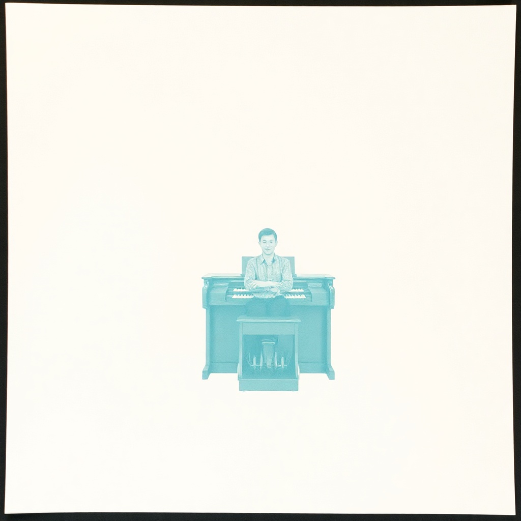 Organist On Their First Day, Posing For A Portrait