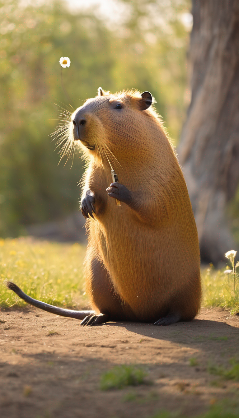 Capybara with Telegraph