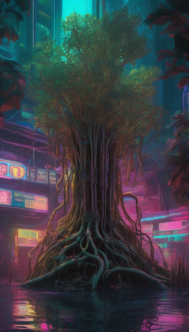 The Mangrove's Wound, Gilt and Wired