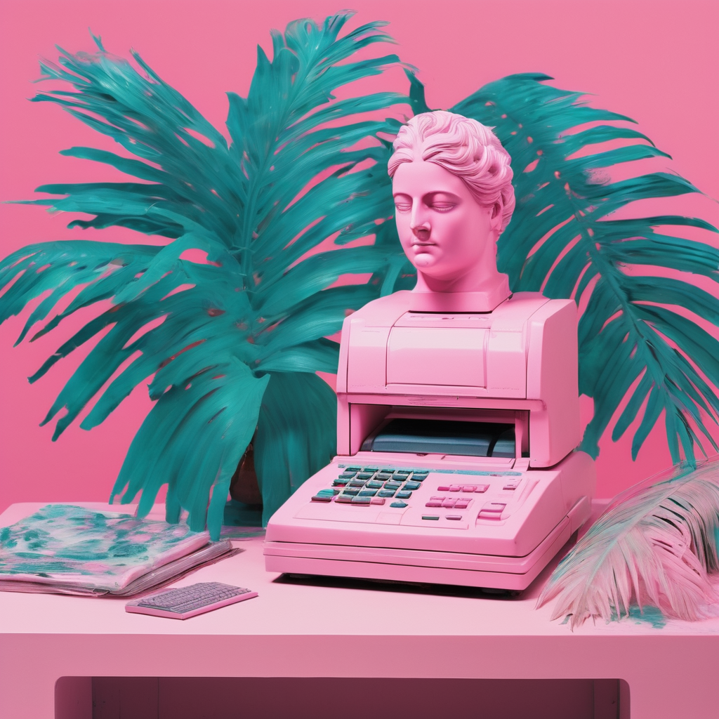 Fax-machine That Has Been Given A Small, Dignified Ceremony