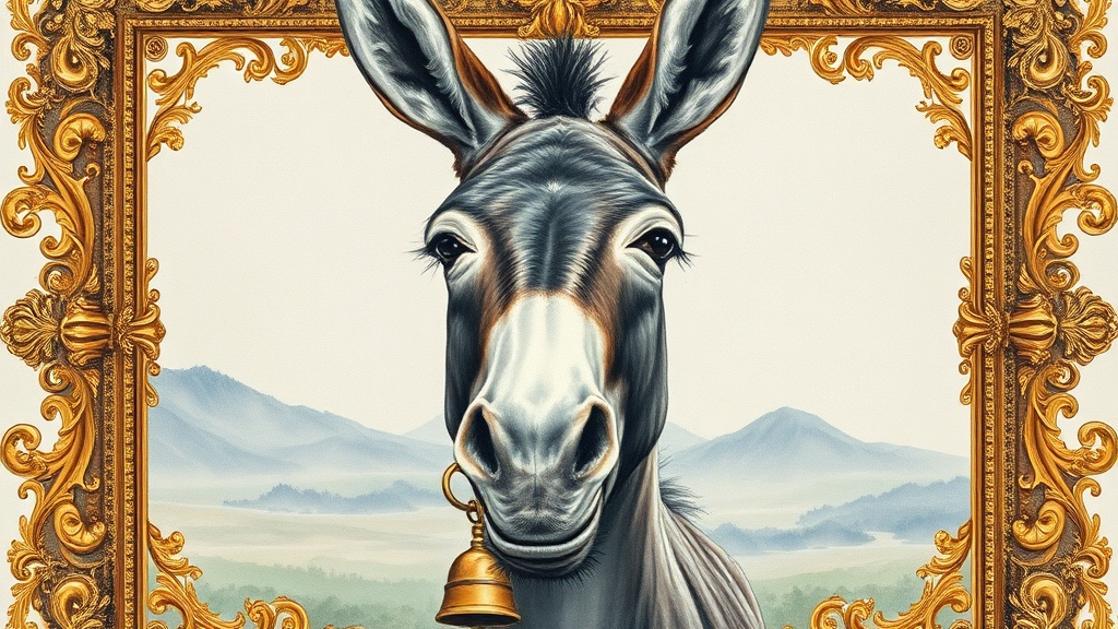 The Donkey's Gilded Vigil