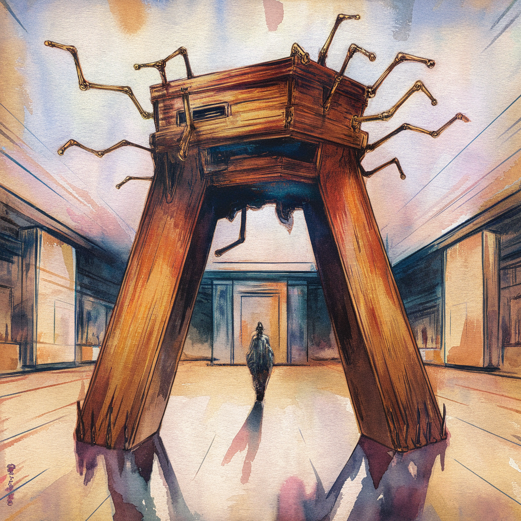 SLIDE APPARATUS OF THE UNSEEING MERCHANT