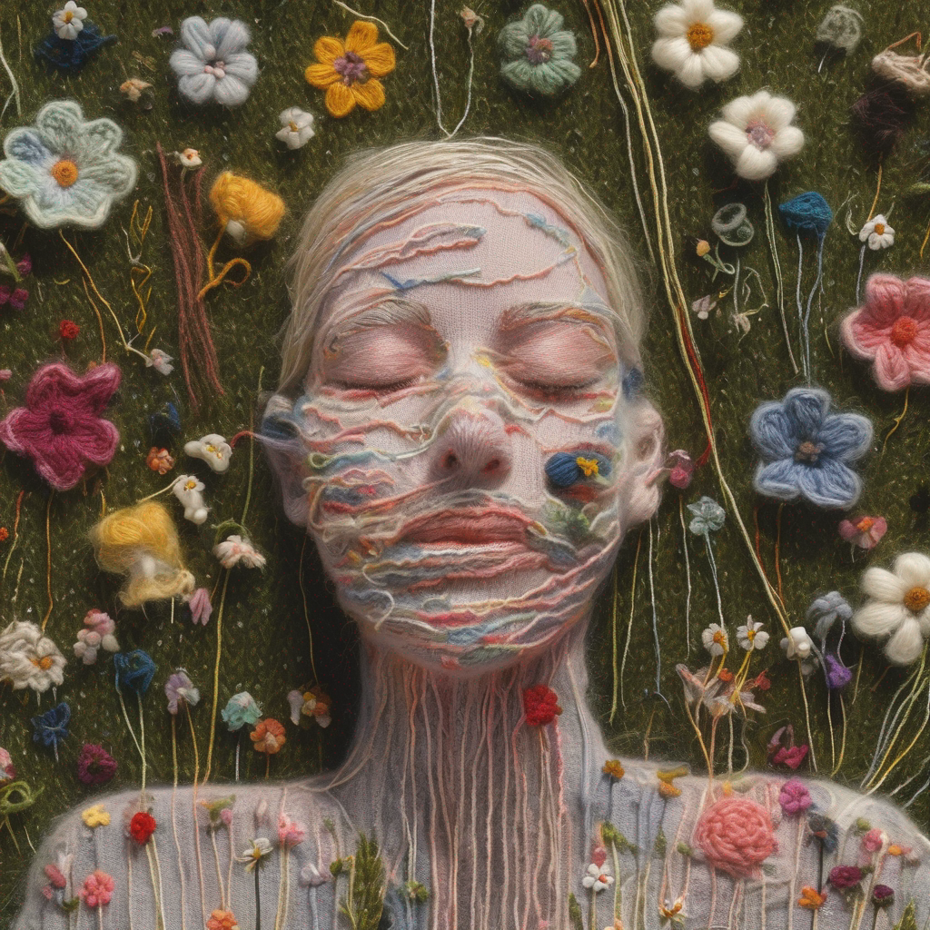 The Sleepwalker's Embroidered Vigil