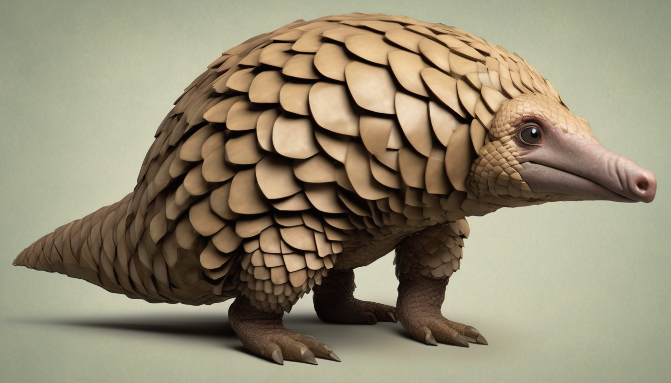 Official Edwardian Portrait Of A Pangolin, Oil-finished Even When It Isn't Oil