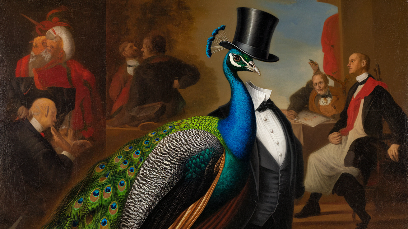 Peacock That Has Gone Into Politics