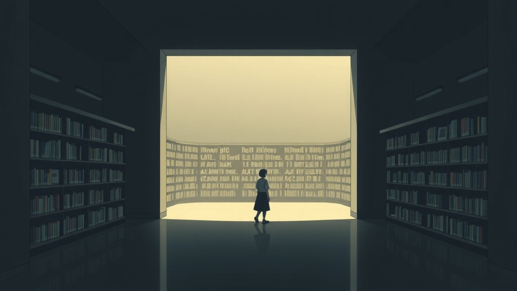 Public-library-mezzanine That You Can Only Reach Through A