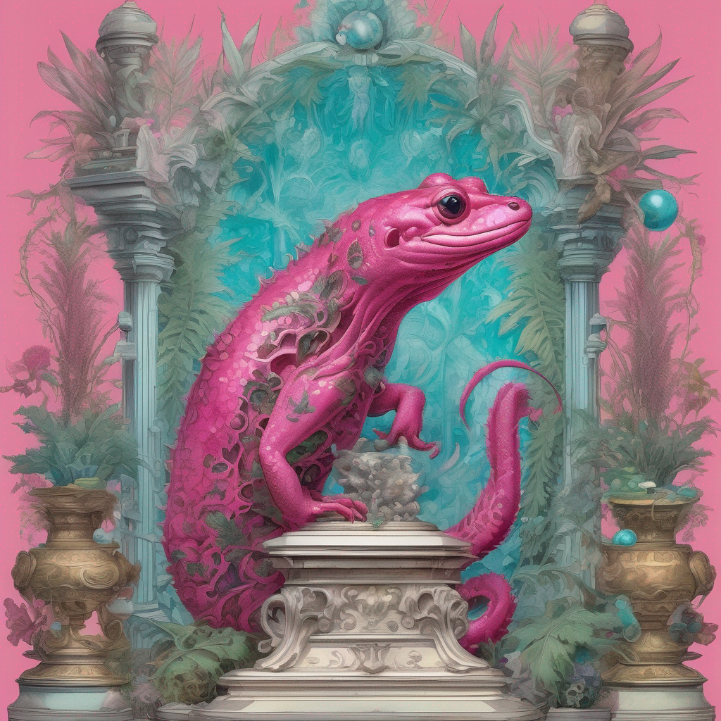Salamander Mid-Digression Among the Reliquaries