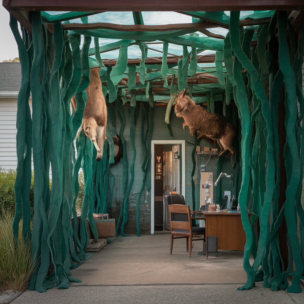 Kelp-forest That Is Also A Taxidermist's Workplace