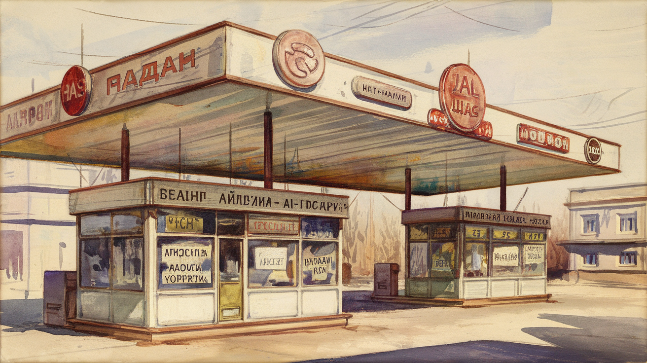 Gas-station, But It Is The Late-Soviet