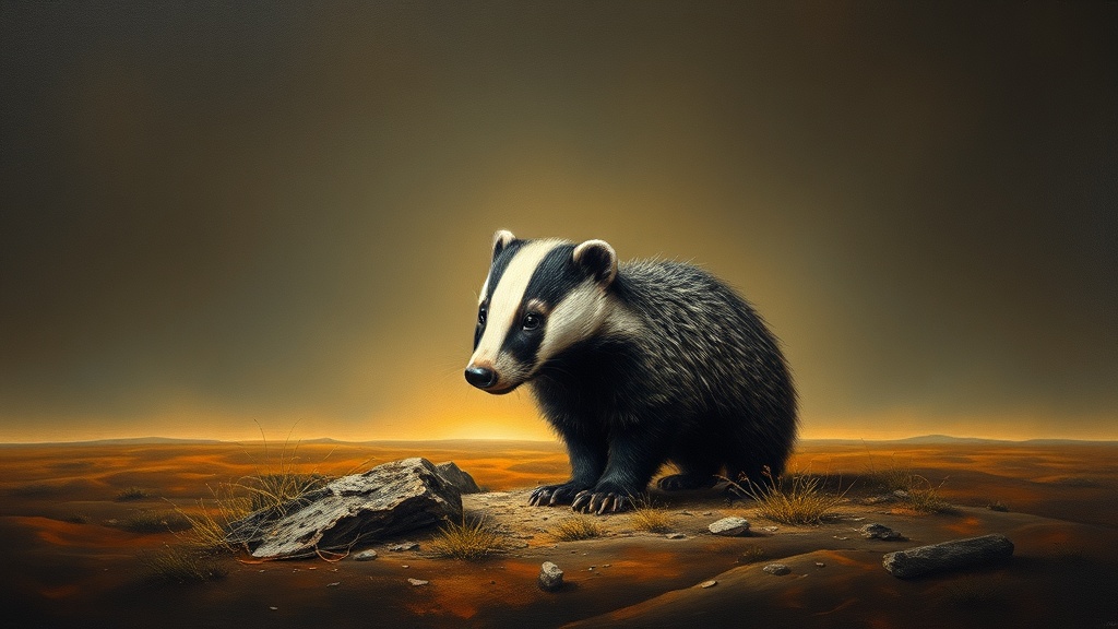 Badger in the Ash-Glow