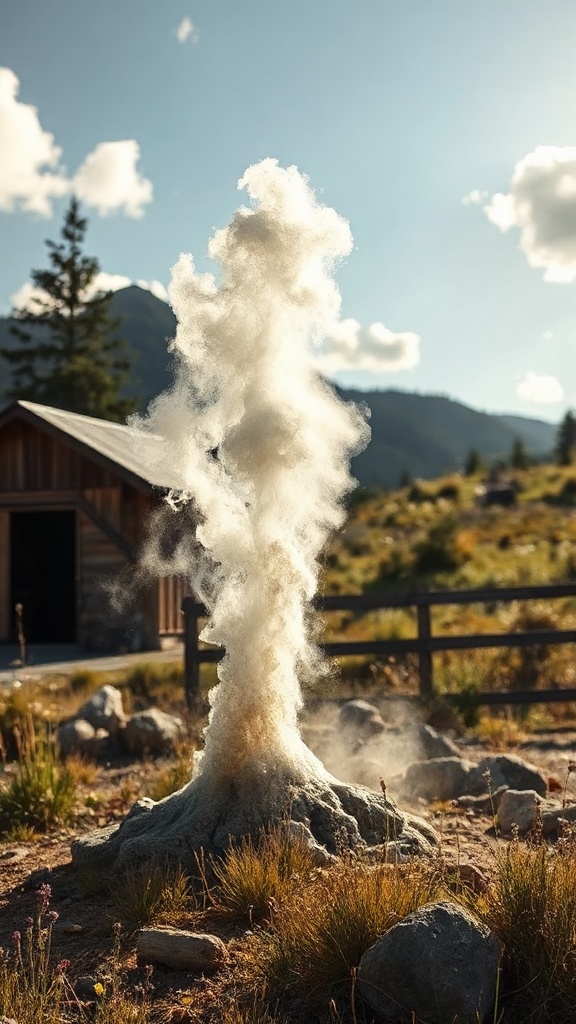 Study Of Geyser, Mounted And Labeled By An Accountant