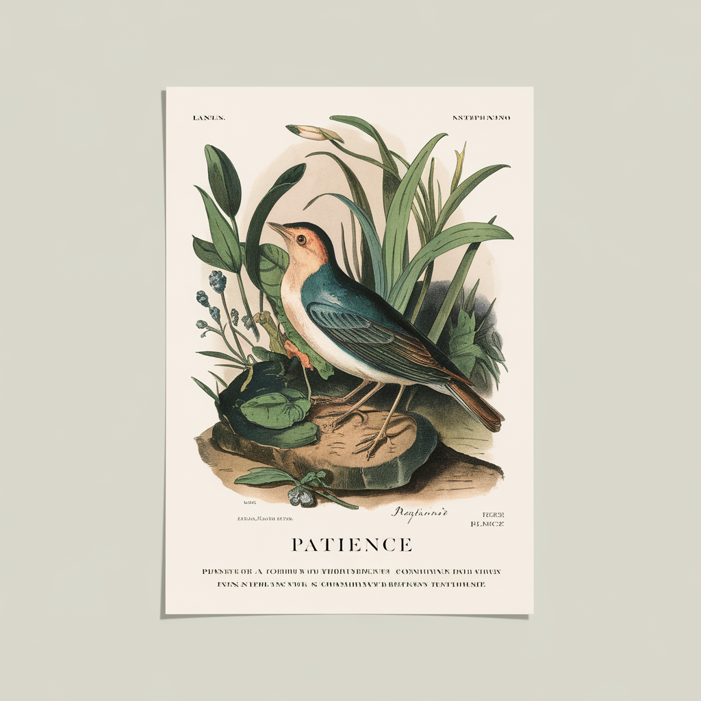 Community Board Flyer For An Event Called Patience