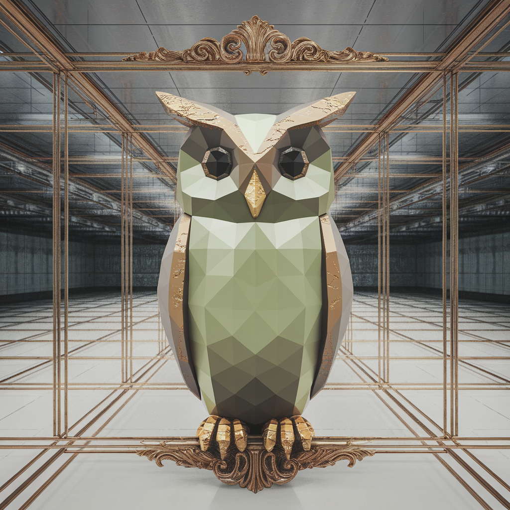 Interwar Vigil (Reliquary of the Geometric Owl)