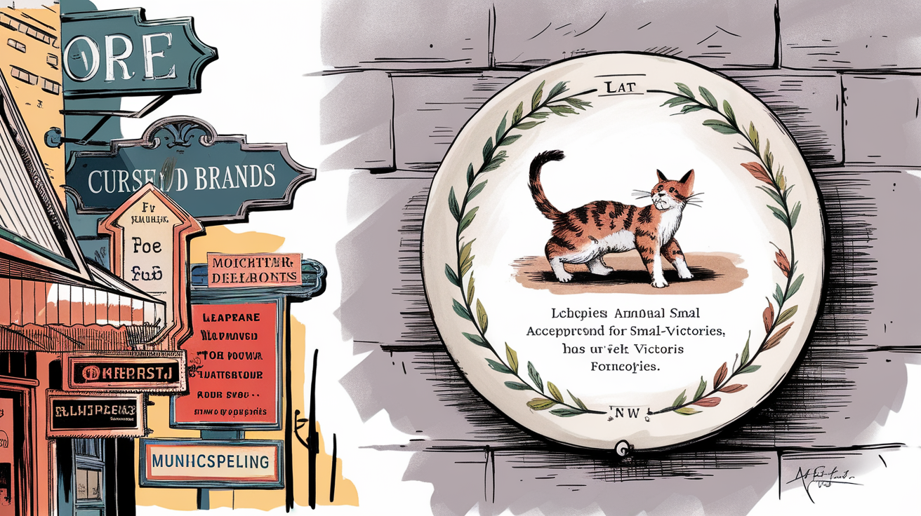 Cat Accepting A Small Award For Small-victories