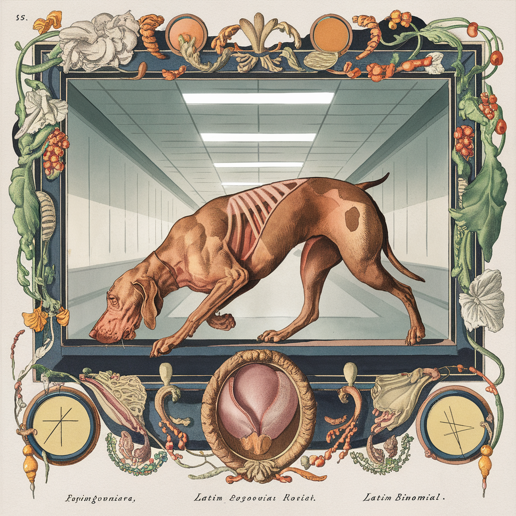 Canis permissionis, Genuflected