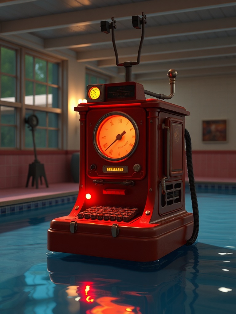 Telegraph Found In An Indoor-pool-after-hours Where It Does Not Belong