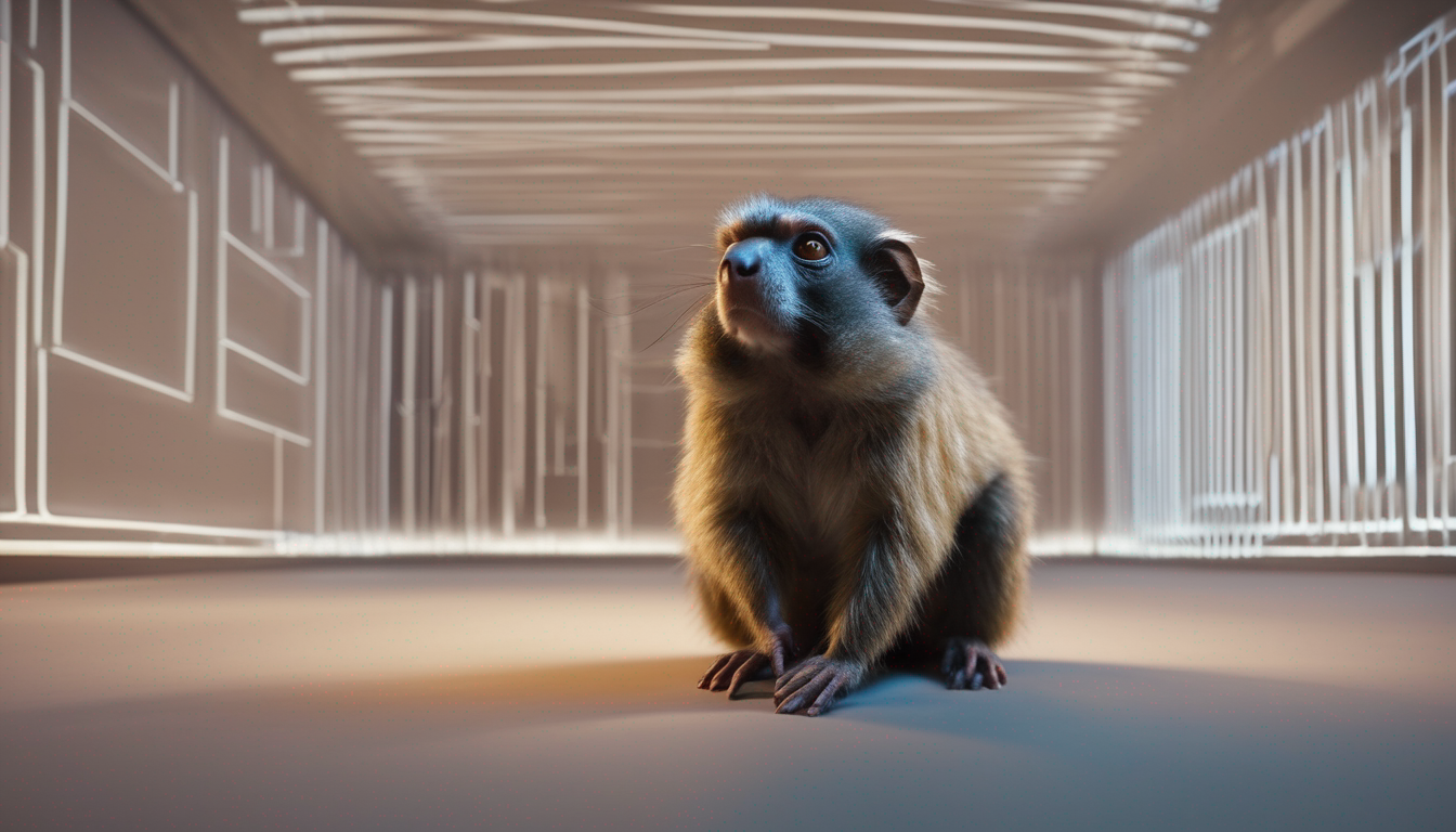 Marmoset Captured In The Act Of Forgetting
